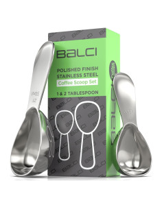 Juego de Cucharas Medidoras BALCI Acero Inoxidable 15ml 30ml