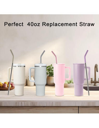 Popotes de Acero Inoxidable Reutilizables BuildLife 30.48 cm