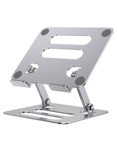 Soporte para Tablet iAXBi Ajustable Plegable Aluminio Plateado