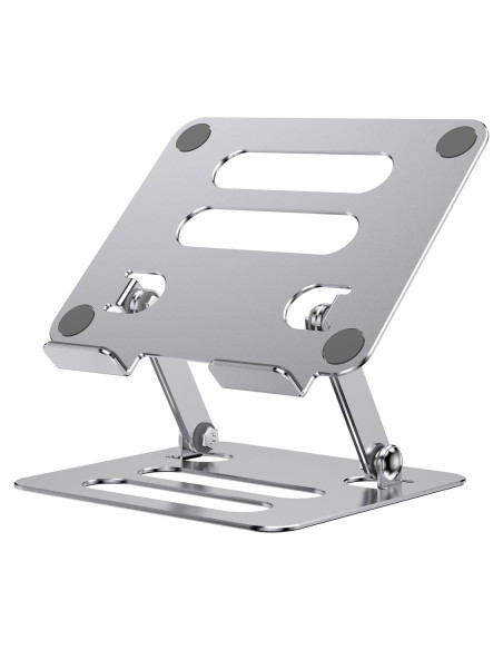 Soporte para Tablet iAXBi Ajustable Plegable Aluminio Plateado