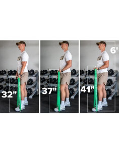 Banda de Resistencia Serious Steel Fitness 37" Naranja 2-15 lbs 2