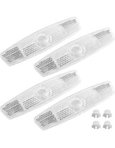 Reflectores de Bicicleta Coufce - Seguridad Nocturna, 4 Piezas 2