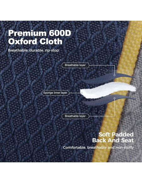 Silla de Camping Plegable Let's Camp Sobredimensionada 204 kg