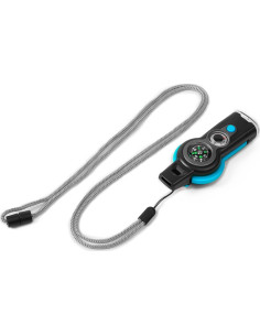 Silbato de Emergencia Multifuncional Binboll 7 en 1 - Azul y Negro 2