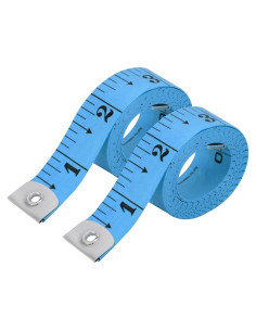 Paquete de 2 cintas métricas de tela suave Shah 150 cm