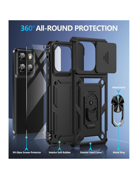 Funda Taisairu para Motorola Moto G Stylus 5G 2025 - Protección Completa, Soporte y Cubierta de Lente