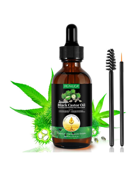 Aceite de Ricino Negro Jamaicano 56.8 ml YLXYZUAD Hidratante