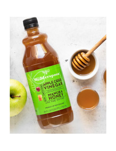 Vinagre de Sidra de Manzana Wedderspoon 750 ml con Miel de Manuka 2
