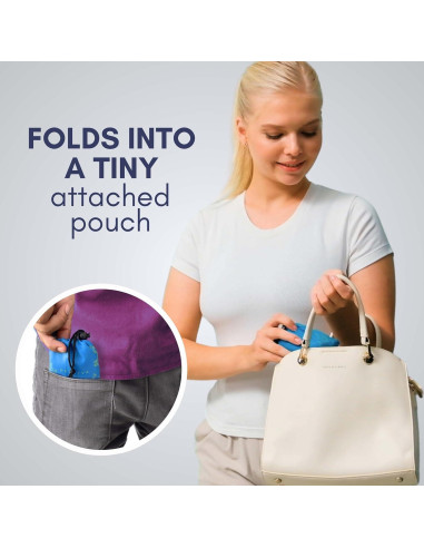 Paquete de 4 bolsas de supermercado plegables Nereiva - 25 kg