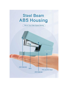 Mini Grapadora Leven Azul 20 Hojas con 640 Grapas 2