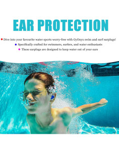 Tapones de Silicona GyOnyx para Nadar - 4 Pares Reutilizables 2