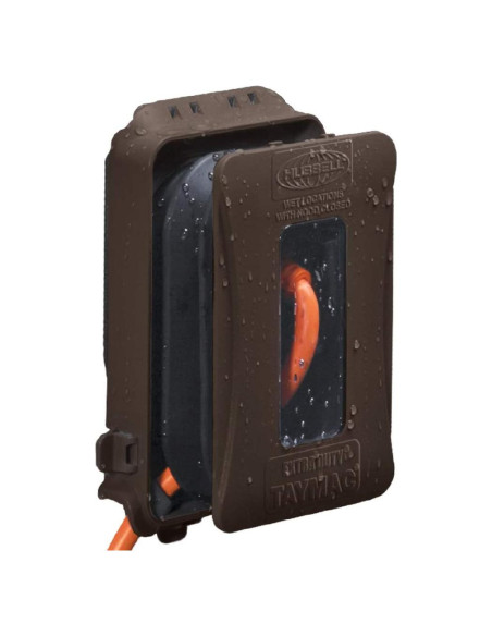 Cubierta de Enchufe Eléctrico TayMac ML500 1 Gang Bronce