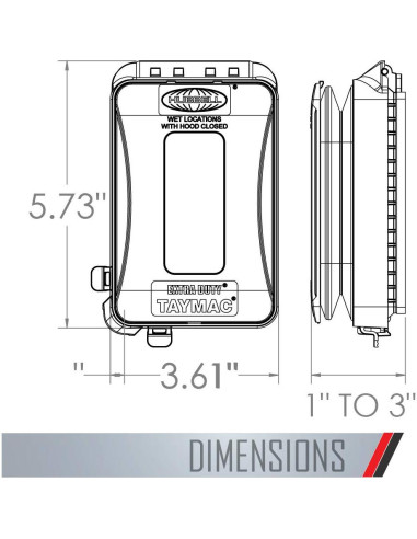 Cubierta de Enchufe Eléctrico TayMac ML500 1 Gang Bronce