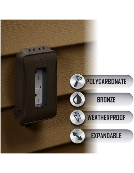 Cubierta de Enchufe Eléctrico TayMac ML500 1 Gang Bronce