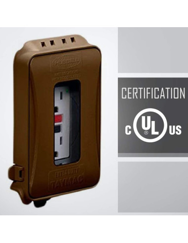 Cubierta de Enchufe Eléctrico TayMac ML500 1 Gang Bronce