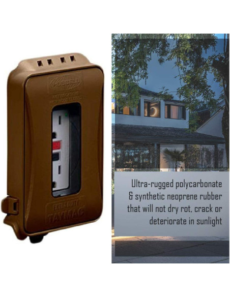 Cubierta de Enchufe Eléctrico TayMac ML500 1 Gang Bronce