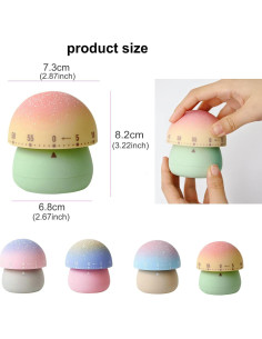 Temporizador de Cocina Mecánico NUOSWEK 60 Minutos Beige 2