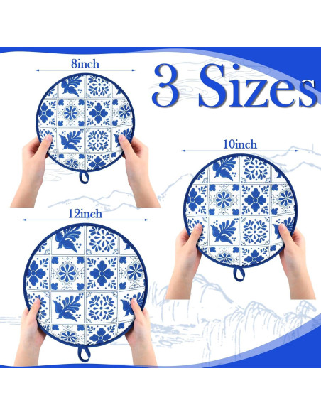 Bolsa Calentadora de Tortillas Honeydak 20.32 cm Talavera Azul - 2 Pcs