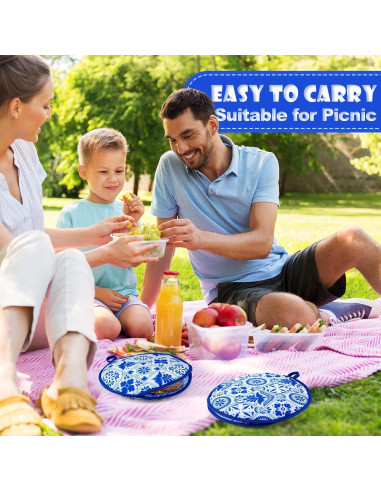 Bolsa Calentadora de Tortillas Honeydak 20.32 cm Talavera Azul - 2 Pcs