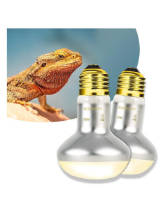 Lámpara de Calor Reptil KOHEOPT 75W UVA 2 Paquete