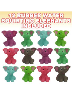 Juguetes de Baño Elefantes de Goma ArtCreativity - 12 Piezas 2