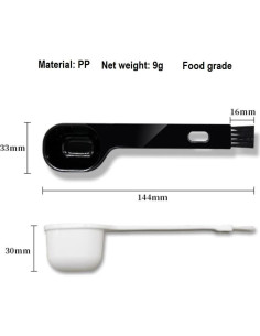 Juego de 4 Cucharas de Café con Cepillo Sunta 25 ml 2