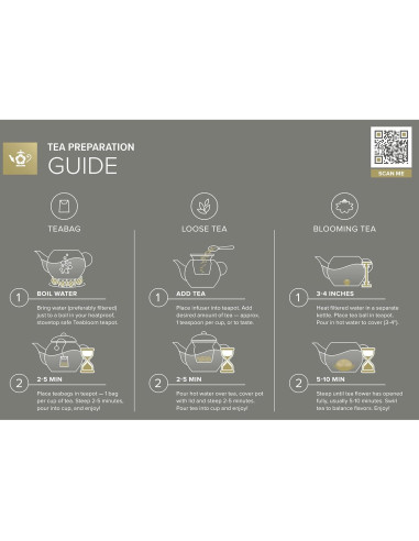 Tetera de vidrio Teabloom Celebration 1.0 L con infusor