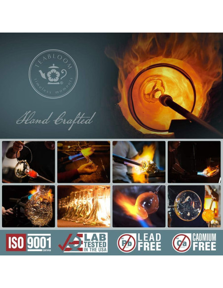 Tetera de vidrio Teabloom Celebration 1.0 L con infusor