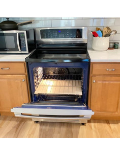 Forro de rejilla de horno Evelots - Juego de 2 - Extra grande - Fibra de vidrio antiadherente - 260C 2