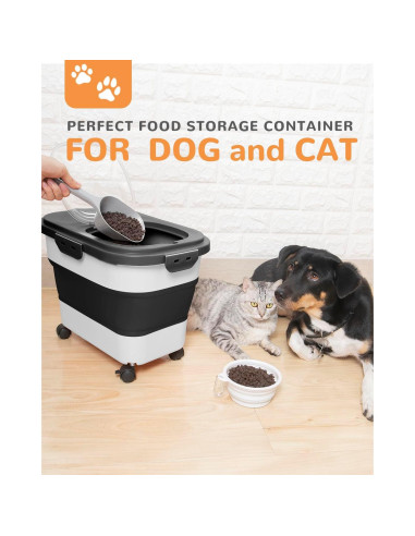 Contenedor de Almacenamiento de Comida para Perros DDMOMMY 10.43kg