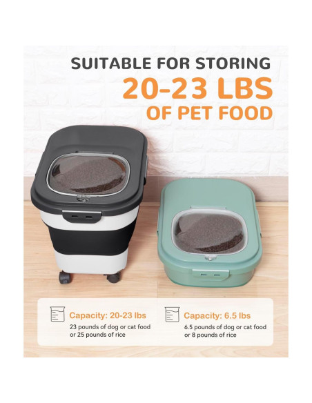 Contenedor de Almacenamiento de Comida para Perros DDMOMMY 10.43kg
