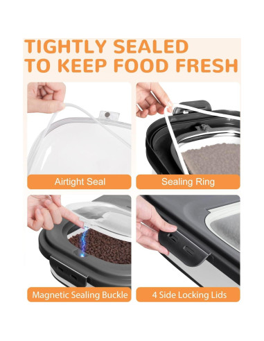 Contenedor de Almacenamiento de Comida para Perros DDMOMMY 10.43kg