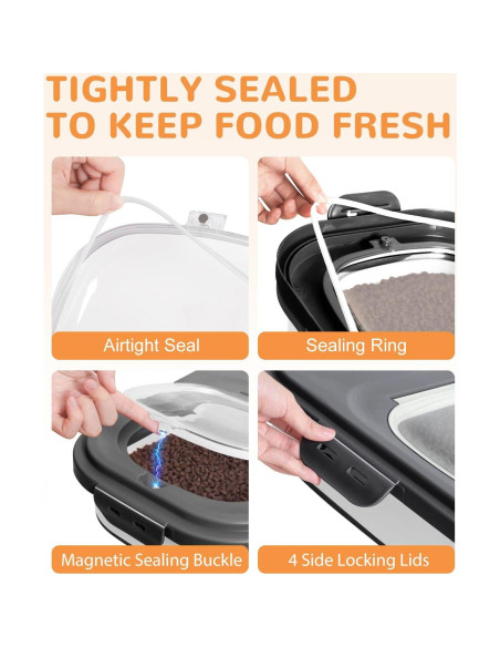 Contenedor de Almacenamiento de Comida para Perros DDMOMMY 10.43kg