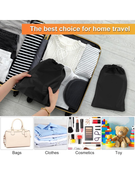 18 Bolsas para Zapatos de Viaje PE 30x40cm - Unisex 18 Bolsas para Zapatos de Viaje PE 30x40cm - Unisex