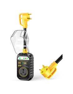 Protector de Sobretensión GEARGO 30A Amarillo con Analizador