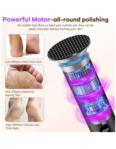 Removedor de Callos Eléctrico CYFERUY con Cabezal de Nano-Vidrio