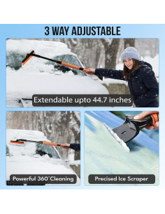 Cepillo de Nieve Extensible EcoNour 113.5 cm para SUV 2