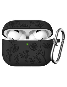 Funda Silicona Grabada Lerobo para AirPods Pro 2 USB-C Negra