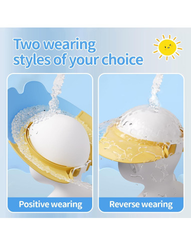 Gorro de Ducha Conejo Lonlown para Bebés 1-10 Años