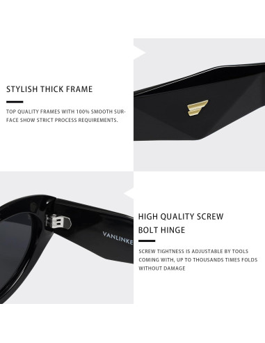 Gafas de sol polarizadas VANLINKER VL9777 para mujeres - Estilo gato