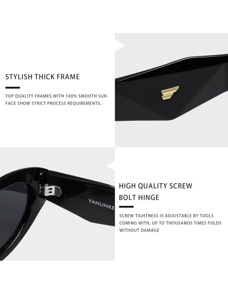 Gafas de sol polarizadas VANLINKER VL9777 para mujeres - Estilo gato