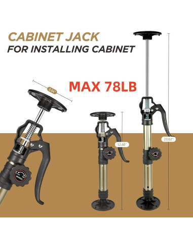 Soportes de Gabinete MANQO Ajustables 32-60 cm, 70 kg, 2 Piezas