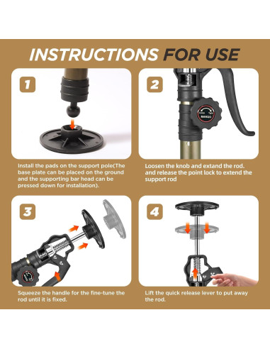 Soportes de Gabinete MANQO Ajustables 32-60 cm, 70 kg, 2 Piezas