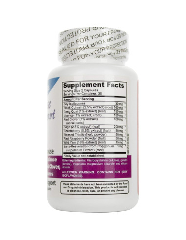 Suplemento Menopausia DrFormulas 60 Cápsulas Herbal para Sofocos