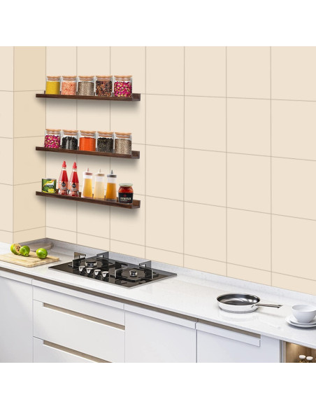 Estanterías Flotantes de Madera AZSKY 61x24cm Juego de 3