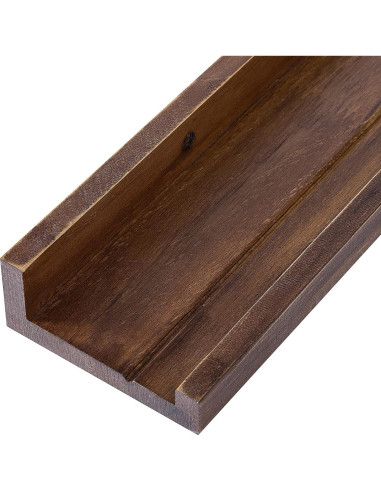 Estanterías Flotantes de Madera AZSKY 61x24cm Juego de 3