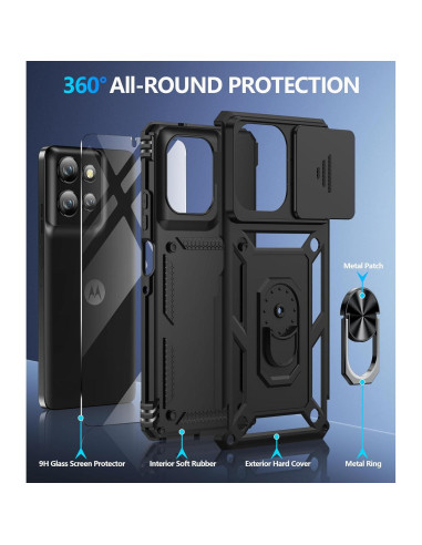 Funda Taisairu para Motorola Moto G Power 5G 2025 - Negro