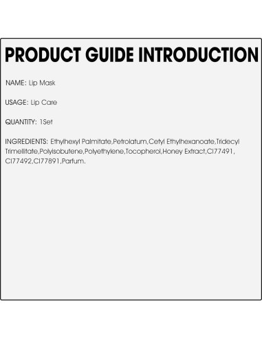 Mascarilla Labial Hidratante de Miel LSxia 2 PCS 5.5g