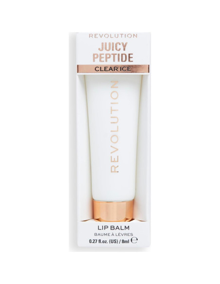 Bálsamo Labial Revolution Beauty Juicy Peptide Hielo Claro 7.93 ml
