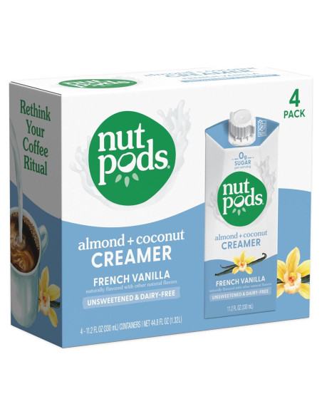 Crema de Café Sin Azúcar Nutpods Vainilla Francesa 1.32L
